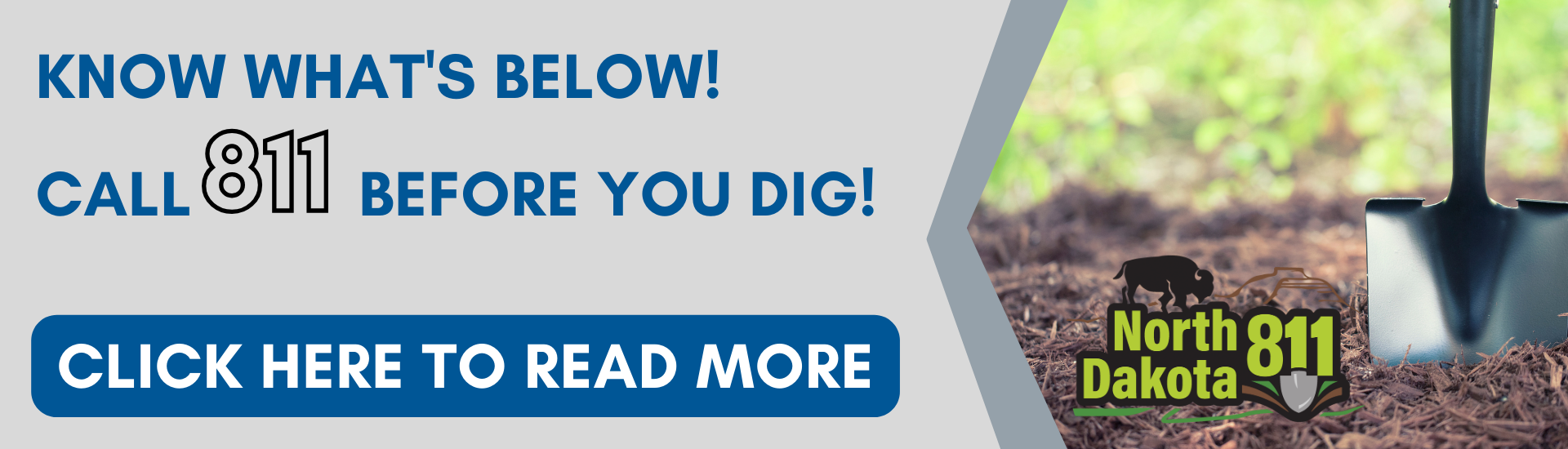 Call 811 before you dig