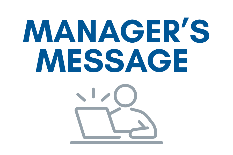 Managers message